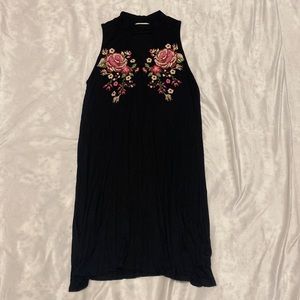 Ginger G floral cut out neck dress - large